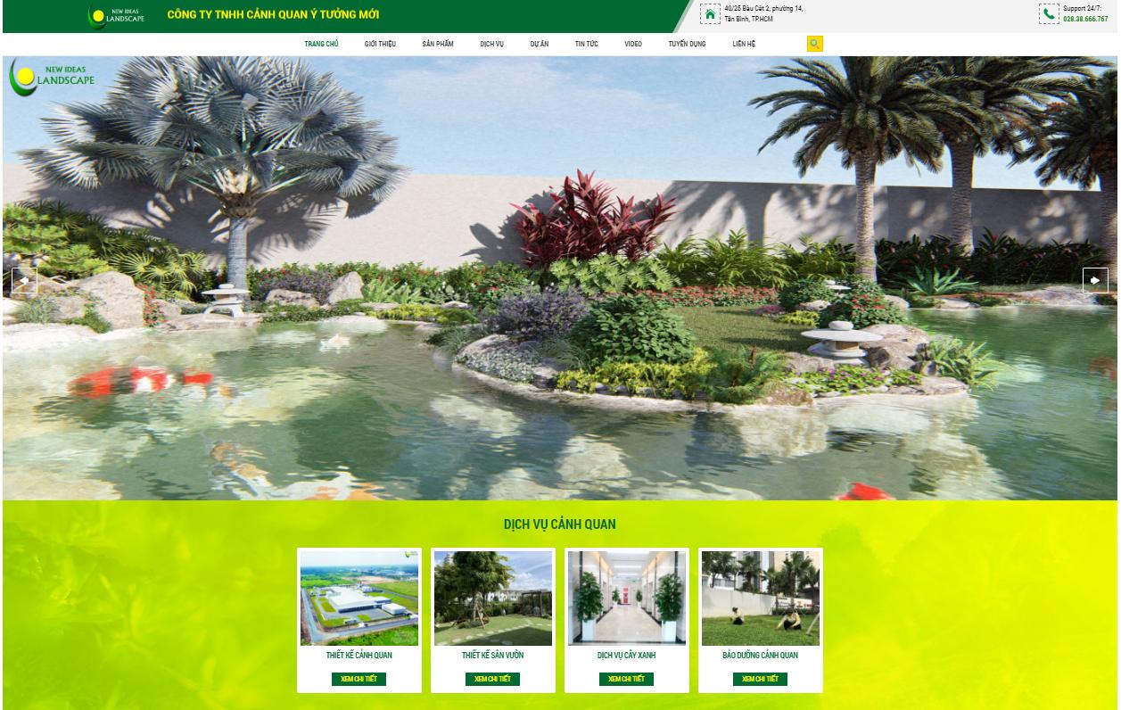 Công ty thiết kế cảnh quan sân vườn Ý Tưởng Mới