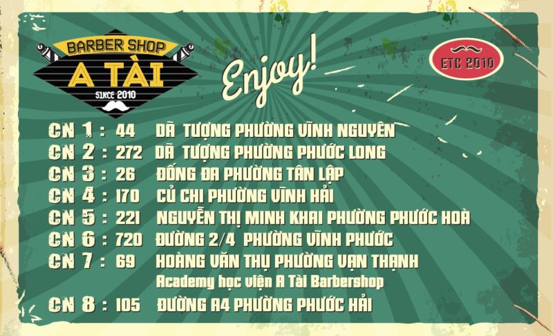 Chi nhánh của A Tài Barber Shop