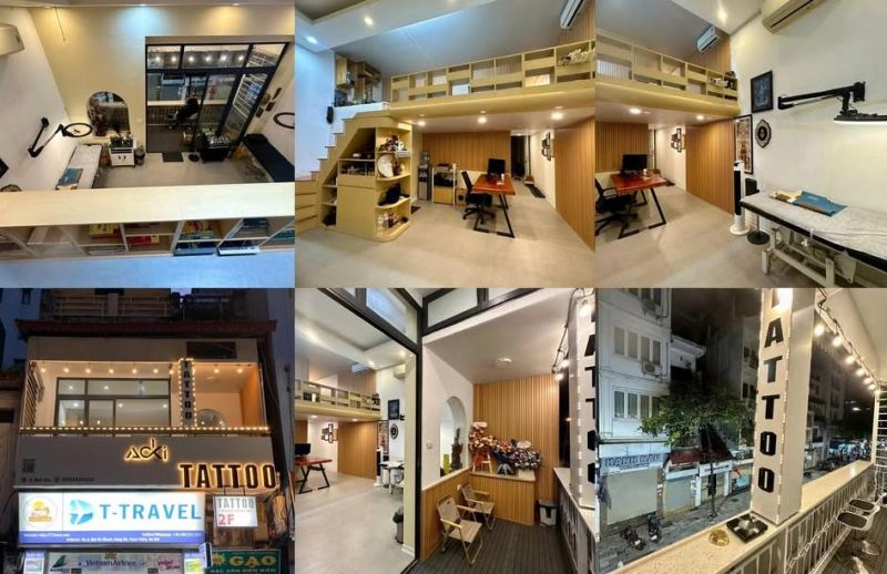 Không gian rộng rãi tại Aoki Tattoo Studio