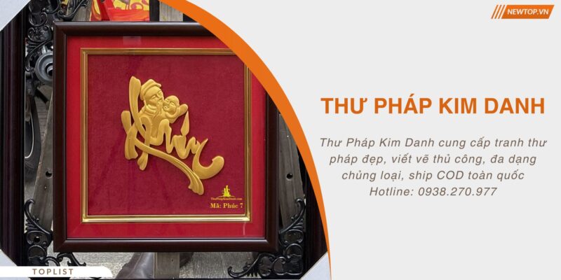 thư pháp kim danh