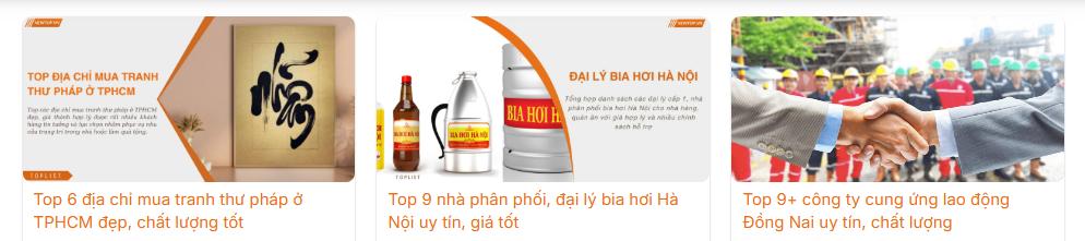 Tiêu đề bài viết toplist có số lượng xác định, chứa từ khóa chính và phụ liên quan