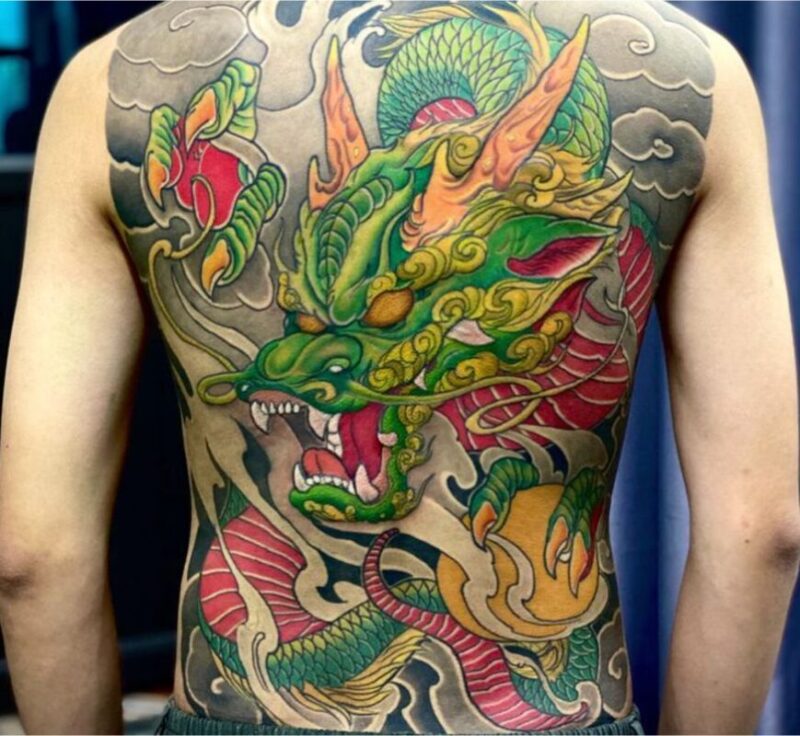 Hình xăm rồng là biểu tượng của sự bền bỉ và vĩnh cửu