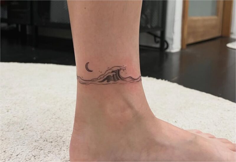 Hình xăm vòng chân giúp tránh sự chú ý