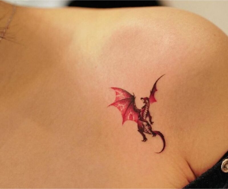 Hình xăm rồng mini là xu hướng đang được yêu thích